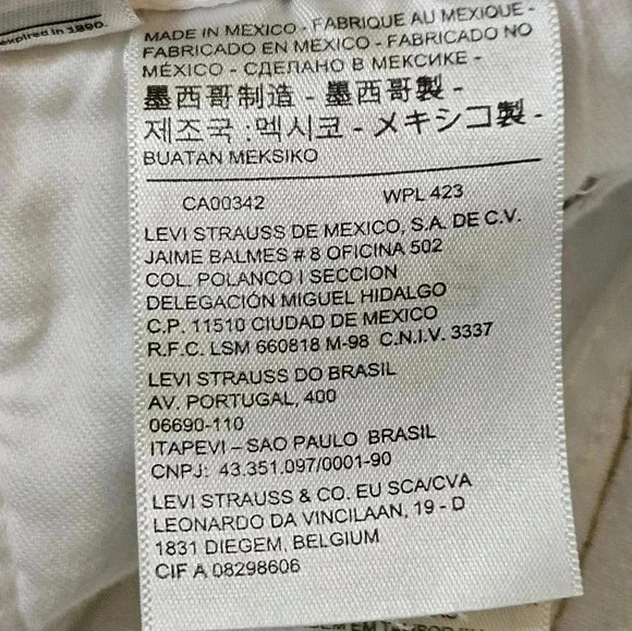 Levi's 501 Button Fly White Size 29×30 EUC - Picture 10 of 12
